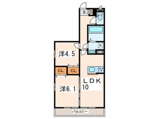 アンソレイエの物件間取画像